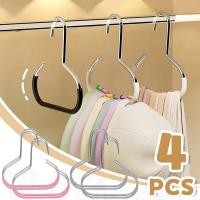 ราคา 1 2 4ชิ้นไม้แขวนเสื้อสแตนเลส ลื่น อเนกประสงค์ ทนทาน ชั้นเก็บหมวก กระเป๋าถือ ผ้าขนหนู ห้องครัวห้องน้ําตะขอแขวน ตู้เสื้อผ้าจัด (27127359886)