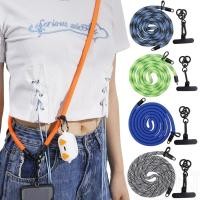 ราคา Universal หนาโทรศัพท ์ มือถือการ ์ ด Lanyard ปรับสายรัดข ้ อมือที ่ ถอดออกได ้ Anti Lost Crossbody ไหล ่ การ ์ ดคอสาย Tether Tab แฟชั ่ นโทรศัพท ์ แขวนเชือก (24005015559)