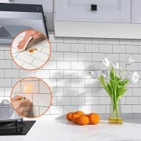 ราคา วอลเปเปอร์ห้องครัว 3D สติ๊กเกอร์ติดผนังกระเบื้องกระเบื้องอิฐโมเสคมีกาวในตัว 30x30cm (26806186694)