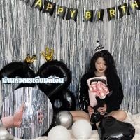 ราคา ม่านฟอยล์สีเขียว ขนาด 2 เมตร เนื้อเงาเมทัลลิค สำหรับงานตกแต่งปาร์ตี้ (25046940663)