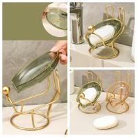 ราคา กล่องสบู่ พร้อมขาตั้งเหล็ก ระบายน้ํา กล่องสบู่ในครัวเรือน ที่ใส่ถาดรองจานเหล็กโลหะโลหะถอดออกได้ (29256683851)