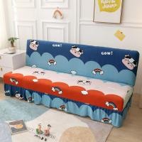 ราคา ผ้าคลุมโซฟา ผ้าคลุมเตียงโซฟา ไร้แขน แบบพับได้ สีพื้น แบบสากล (18500580961)