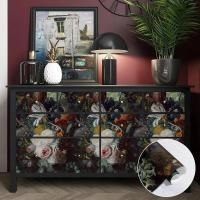 ราคา วอลเปเปอร์ติดผนัง ลายดอกไม้ 3D สติ๊กเกอร์ติดผนัง สไตล์วินเทจ สําหรับตกแต่งผนังห้องนอน ห้องนั่งเล่น (18893742145)