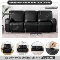 ราคา กันน้ํา Faux PU หนัง Recliner Slipcovers ยืดนุ่มโซฟาโซฟาโซฟา Anti Slip เฟอร์นิเจอร์ป้องกันด้านล่างยืดหยุ่นสําหรับแมวสุนัข (44425787825)