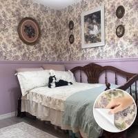 ราคา เสริมโหงวเฮ้ง วอลเปเปอร์ติดผนัง กานพูล วอลล์เปเปอร์ดอกไม้ มีกาวในตัว กันน้ำ (27051341705)