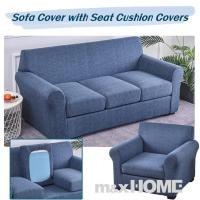 ราคา ผ้าคลุมโซฟาพิมพ์ลายพร้อมผ้าคลุมเบาะรองนั่งแบบแยกชิ้นโซฟาซักได้ผ้าคลุมกันลื่น 1 2 3 ที่นั่งป้องกันเฟอร์นิเจอร์ (29405738162)