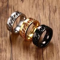 ราคา สามสีตัวเลือกสีทึบเหล็กไทเทเนียมเย็บโซ่แหวนสไตล์ ไม่จํากัดเพศ บรรยากาศโอ้อวดเครื่องประดับมือแหวนคู่ (29370312275)