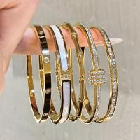ราคา แสงหรูหราทองไทเทเนียมเหล็กสร้อยข้อมือรอบเพชรฝังยุโรปสไตล์อเมริกันเครื่องประดับเหมาะสําหรับผู้หญิงที่สง่างามของขวัญสําหรับเพื่อน (28271909090)