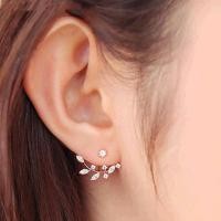 ราคา ต่างหูใบดอกไม้เดซี่หรูหรา เพชรสังเคราะห์เรียงราย ของขวัญพิเศษ (41762156082)