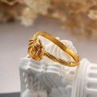 ราคา สีทึบ Noble True Love Rose แหวนผู้หญิง 18k Gold Plated แหวนประณีต (28628935792)