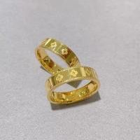 ราคา แหวนชุบทอง 18 ใบโคลเวอร์ พิมพ์ลายใบโคลเวอร์ ขนาดเล็ก สวยหรู แฟชั่นสําหรับผู้หญิง ของขวัญ (24671289845)