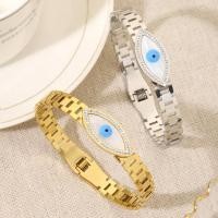 ราคา สร้อยข้อมือเหล็กไทเทเนียมสีฟ้าตาปีศาจ รูปแบบใหม่สไตล์ยุโรป อารมณ์อเมริกัน (40970489504)