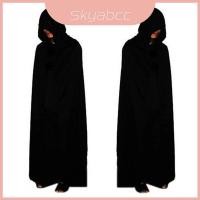 ราคา ชุดคอสเพลย์ฮาโลวีน Grim Reaper แวมไพร์ แม่มด Wizard Robe สีดำ cape สำหรับผู้ใหญ่และเด็ก (26442850254)