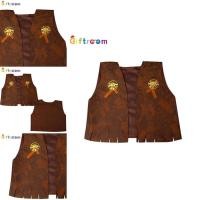 ราคา เสื้อกั๊กกากีทรงคาวบอยแบบคลาสสิกสำหรับผู้ใหญ่และเด็ก ผลิตจากโพลีเอสเตอร์นุ่มสบาย (24447673807)