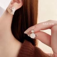 ราคา DREJEW เดรช 925 เงินเข็มเรซิ่นไม่สมมาตรรูปหัวใจดาวเสาร์ต่างหู ซอก ต่างหูแฟชั่นส่วนบุคคลต่างหูระดับไฮเอนด์ (24887184696)