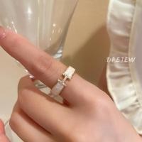 ราคา DREJEW แฟชั่นเกาหลี ทองแท้ 18K ชุบหยดน้ำมัน ตัวอักษร H แหวนเปิด แหวนบุคลิกภาพป้องกันโรคภูมิแพ้ (20062654307)
