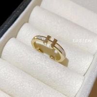 ราคา DREJEW ทอง 18k electroplated zircon H ตัวอักษรเปิดแหวนยุโรปและอเมริกาอินเทรนด์ออกแบบแหวนประณีตแฟชั่น commuter เครื่องประดับ (26858988583)