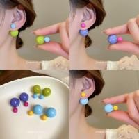 ราคา เดรเจว 925เข็มเงินต่างหูทรงกลมอะคริลิคใหม่ขนาดเล็กและทันสมัยต่างหูด้านหน้าและด้านหลังพร้อมต่างหูอารมณ์ผู้หญิง (29930383450)