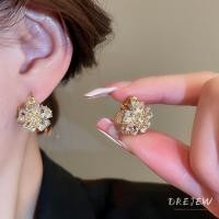 ราคา เดรช เพชรสองด้านดอกไม้ตาแมวที่สวยหรูและหลากหลายแสงหรูหราต่างหูสตั๊ด (26917366665)