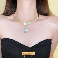 ราคา DREJEW สร้อยคอโช้คเกอร์ โลหะ ประดับมุก หรูหรา สไตล์ยุโรป และอเมริกา (18691198853)