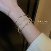 ราคา DREJEW สร้อยข้อมือ ทอง 18K ประดับเพทาย หรูหรา สไตล์เกาหลี 3 ชิ้น (20786842287)