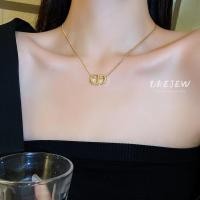 ราคา DREJEW สร้อยคอโซ่โลหะ ชุบไฟฟ้า จี้ตัวอักษรเรขาคณิต สีทอง เรียบง่าย แฟชั่น (19957460015)