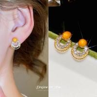 ราคา ต่างหูเพชรตาแมวและเข็มเงิน 925 แบบสตั๊ด ดีไซน์หรูสไตล์ฝรั่งเศส (42861466566)