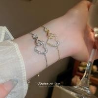 ราคา เดรเจว 18เค ทองแท้ชุบด้วยไฟฟ้าเพทายรักสร้อยข้อมือแสงหรูหราระดับไฮเอนด์ประณีตสร้อยข้อมือ (29534226252)