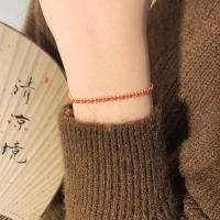 ราคา เดรช สร้อยข้อมือสีแดงการออกแบบที่เรียบง่ายสร้อยข้อมือเชือกถักแฟชั่นสตรีอเนกประสงค์เครื่องประดับมือ (29524621148)