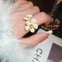 ราคา DREJEW เดรช ทองแท้ชุบด้วยไฟฟ้าเพชรกลีบดอกไม้เปิดแหวนแหวนแฟชั่นย้อนยุค (27664090146)