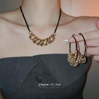 ราคา Dreejew Bohemian Metal Knot สร้อยคอและต่างหู hoop Gold tone เครื่องประดับแฟชั่นสำหรับเป็นของขวัญ (57800649493)