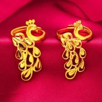 ราคา แหวนทองคำ 24K ออกแบบสามมิติแบบนกยูง สไตล์จีนหรูหรา เหมาะสำหรับโอกาสพิเศษและการสวมใส่วันธรรมดา (44700351090)