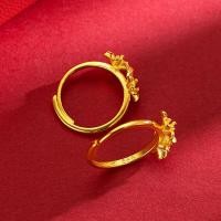 ราคา แหวน 24K Gold Electroplating Retro คู่ดอกไม้แหวนสุภาพสตรีวรรณกรรม Niche Live แหวนงานแต่งงานทุกวัน Commuter วรรณกรรมสวมใส่อุปกรณ์เสริม (44375871857)