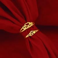 ราคา แหวนคู่ทองคำบริสุทธิ์แบบปรับได้สำหรับสุภาพสตรี พร้อมตัวเลขความหมายพิเศษ 520 และ 1314 เป็นของขวัญหรือเครื่องประดับที่สวยงาม (42325639690)