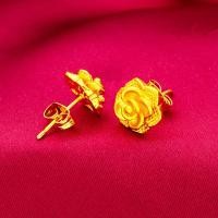 ราคา ต่างหูชุบทอง 24K ลายกุหลาบสามมิติ สไตล์หรูหรา พร้อมแพ็กเกจสำหรับมอบเป็นของขวัญ (27793419350)