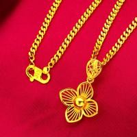 ราคา สร้อยคอทองเหลืองเคลือบทองคำ ลายกลีบเมเปิลว่างเปล่า เครื่องประดับทันสมัยสำหรับสุภาพสตรี (57001012148)