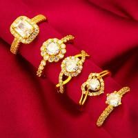 ราคา แหวนเพชร 24K ชุบทอง หลากหลายสไตล์ สำหรับสวมใส่ทุกวัน และเครื่องประดับหรูหรา (56251022211)