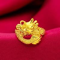 ราคา แหวนสามมิติหัวมังกร เคลือบด้วยทองคำ 24K เหมาะสำหรับสวมใส่ในธุรกิจและวันธรรมดา (55850845688)