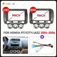 ราคา รถวิทยุ Fascia เครื่องเล่นมัลติมีเดีย Head Unit กรอบชุดสเตอริโอ Dash แผงสําหรับ HONDA FIT CITY JAZZ 2004 2005 2006 (43254797602)