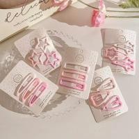ราคา กิ๊บสีชมพู กิ๊บหัวใจดาว แฟชั่น เครื่องประดับผมสาว (21755862465)