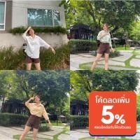 ราคา Java wa Shop พร้อมส่ง เชิ้ตไหล่กว้าง สไตล์เกาหลี (8468400741)