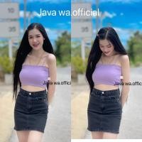 ราคา Java wa shop เสื้อสายเดี่ยวเเฟชั่น เสื้อเกาะอกมินิสายเดี่ยว พร้อมส่ง ส่งไว มีปลายทาง เสื้อสายเดี่ยววินเทจเกาะอก (22879054364)