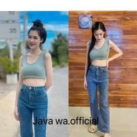 ราคา Java wa shop เสื้อกล้ามครอป เสื้อคอเหลี่ยม ทรงสวย งานกุ้นรอบคอ (22179082021)