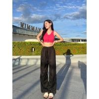 ราคา กางเกงเอวสูง กางเกงขากระบอก ผ้าไหมญี่ปุ่น ไม่มีกระเป๋าข้างน้า ใส่ได้ทุกเทศกาล งานขายดี รุ่น กางเกง (25057117909)