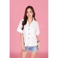ราคา Java wa Shop เสื้อเชิ้ตแขนสั้นสไตล์มินิมอลโอเวอร์ไซส์ (10707505349)