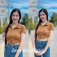 ราคา Java wa shop ครอปคอปก ครอปกระดุมหน้า (22079081012)