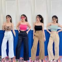 ราคา เสื้อสายเดี่ยว ผ้าร่อง ยืดเยอะ ใส่ง่ายผ้าไม่หนา ใส่ได้แบบ everyday look รุ่น สายเดี่ยวร่อง (24457118011)