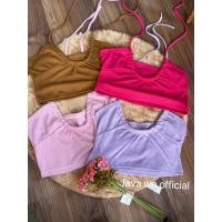 ราคา Java wa shop ครอปคล้องคอ สายเดี่ยวคล้องคอ ครอปโชว์เนิน ผ้าร่องยืดเยอะ ผูกคอได้ เสื้อไปทะเล (22253615842)