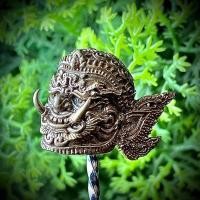 ราคา เศียรท้าวเวสสุวรรณ พิมพ์เล็ก ไม่ทราบที่ เนื้อทองแดงซาติน ขนาดเท่าเหรียญ1บาท (28103678896)