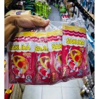 ราคา อาหารปลาสวยงาม ซากุระ ขนาด 50 กรัม เร่งสี เร่งโต น้ำไม่ขุ่น ขายยกโหล 12 ถุง (6770758818)